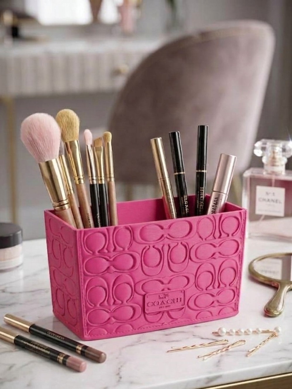 Luxury Inspired Makeup Brush Holder/ Desk Organizer - Picture 3 of 3